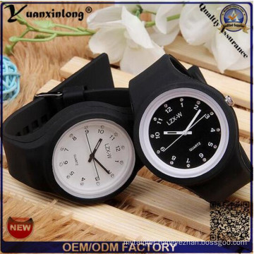 Yxl-990 High Quality Square Jelly Watch Silicone Quartz Wrist Watch